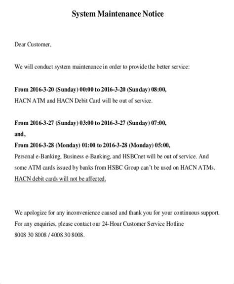 Maintenance Notice (6/4) .